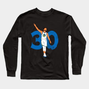 Steph Curry Number 30 Long Sleeve T-Shirt